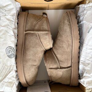 UGG Classic Ultra Mini Boots in Caribou - Size 9